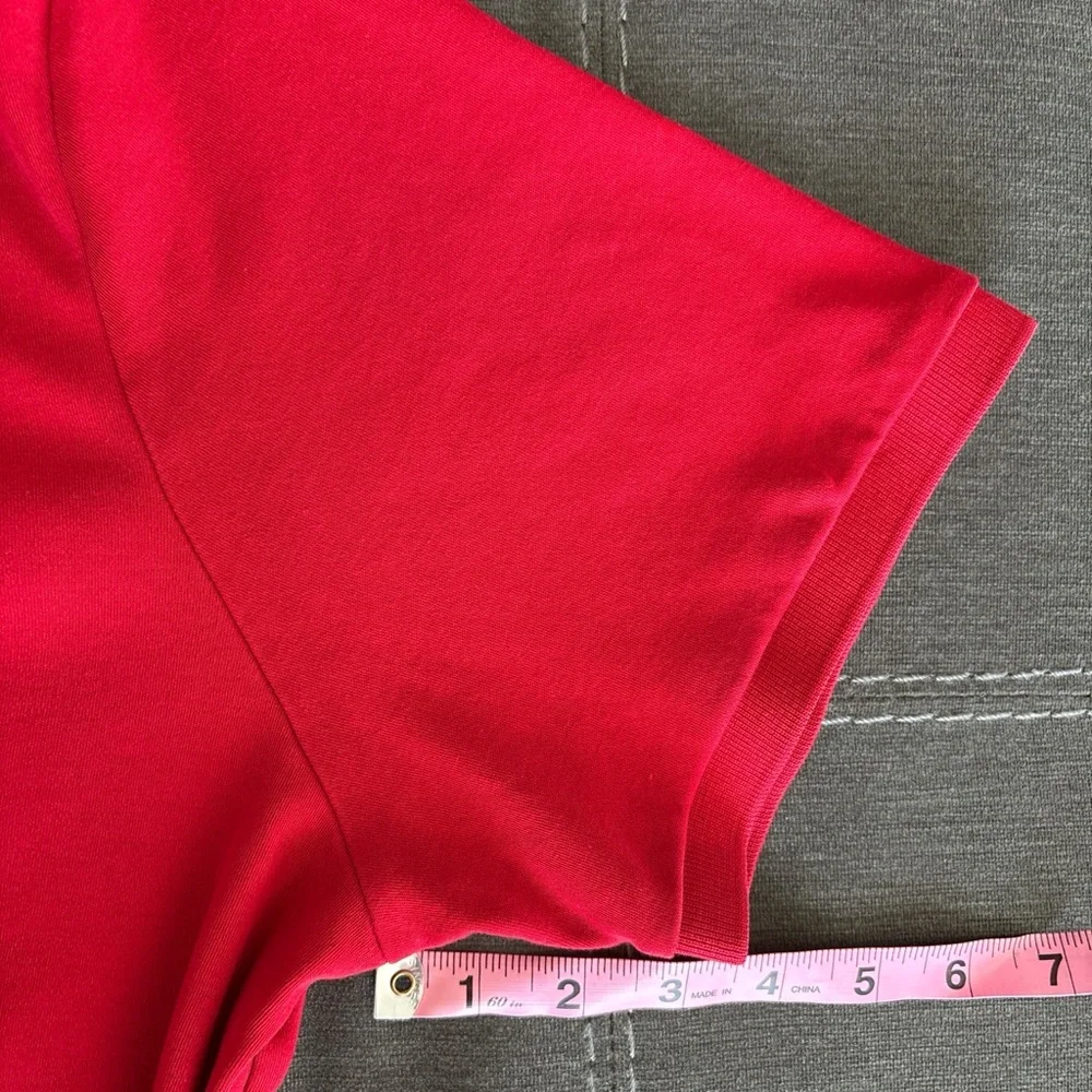 Ralph Lauren Men's Vibrant Red cotton Polo Shirt with Logo. XL